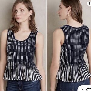 Anthropologie Ostinato Peplum Tank
